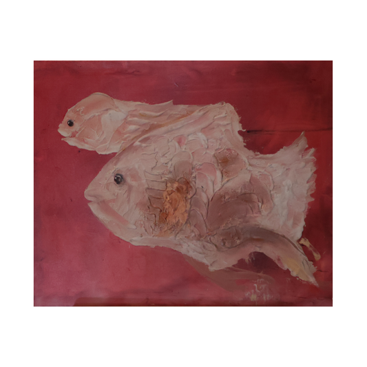 Fische im roten Strom