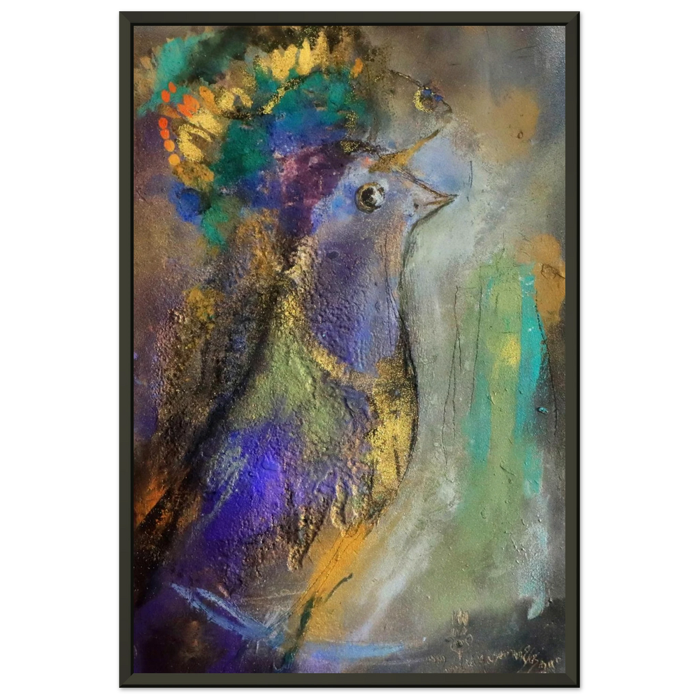 Colourful Bird, 1989–1993  Gerahmter Museumsdruck (30×45 cm / 12×18")