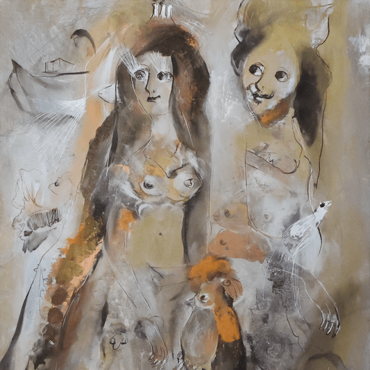 Goldenes Händlerpaar