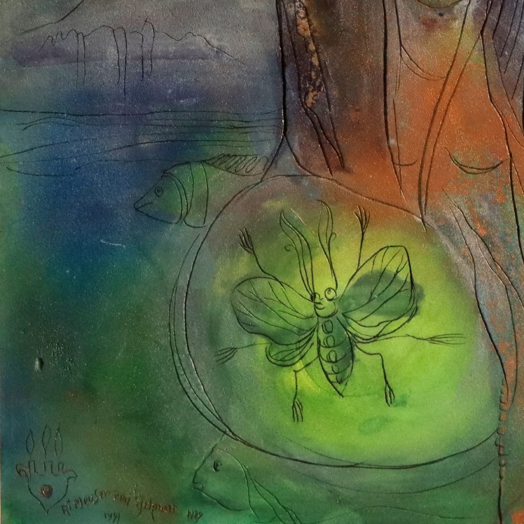 Frühlingsfee mit Leuchtkäfer