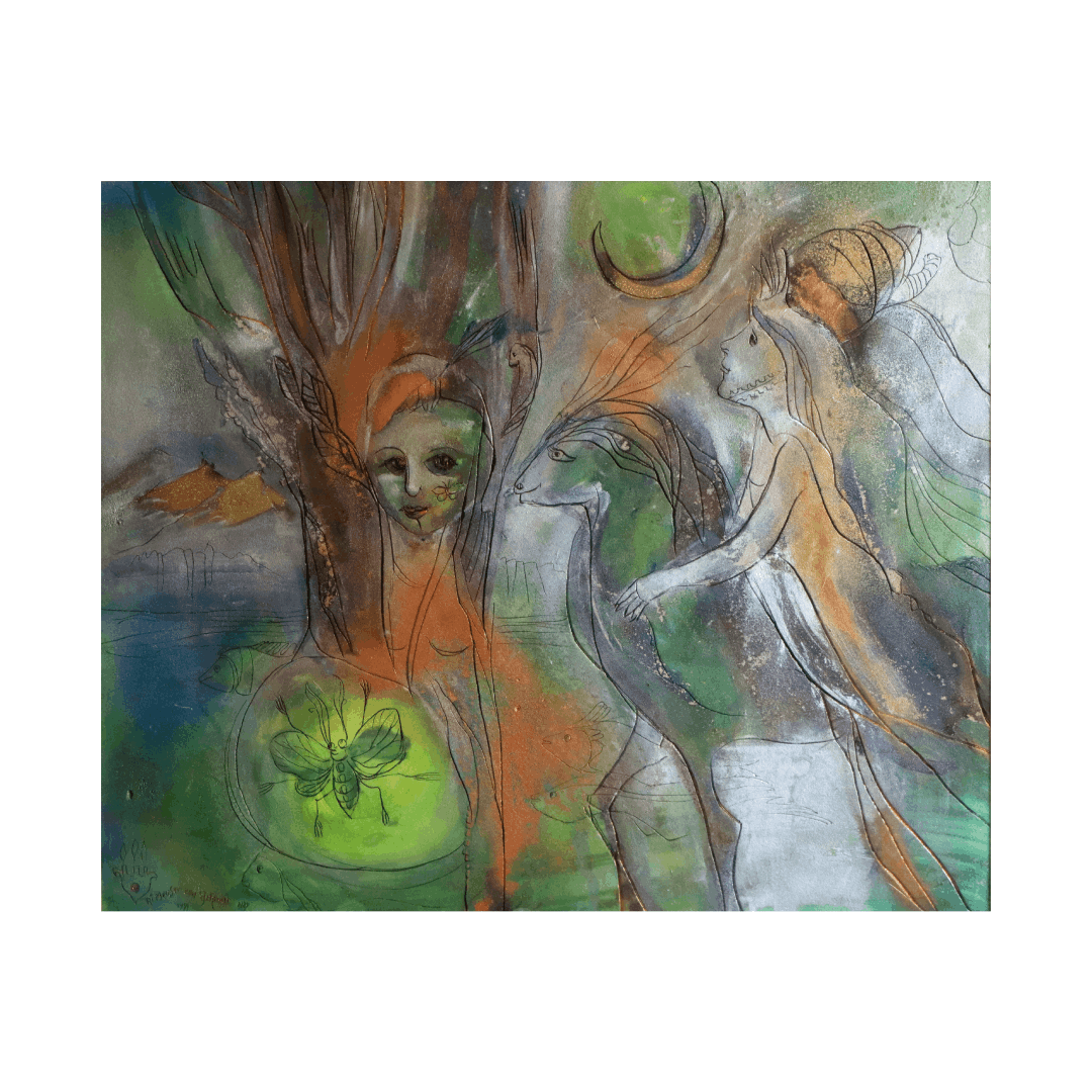 Frühlingsfee mit Leuchtkäfer