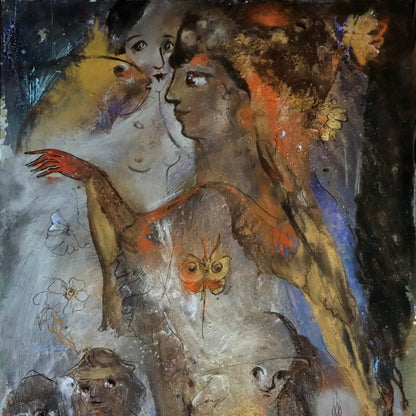 Die Frau „da oben"