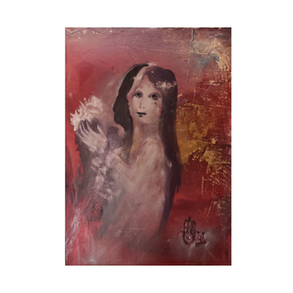 Mädchen mit Blume