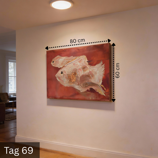 Fische im roten Strom