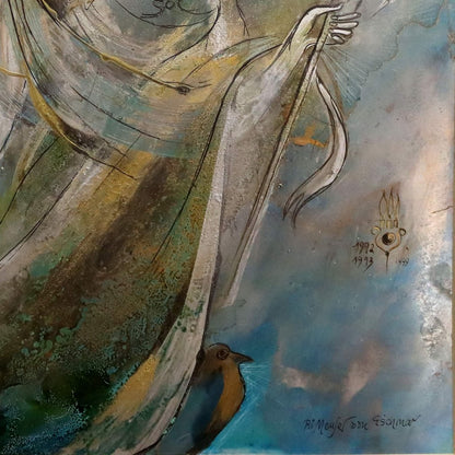 Frau mit Blumen
