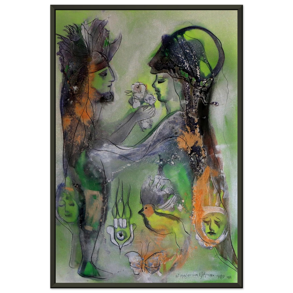 „Once Upon a Time“ (1989–1991) – Prof. Ri Meuser von Eschmar Gerahmter Fine-Art-Museumsdruck (40x60 cm / 16x24")