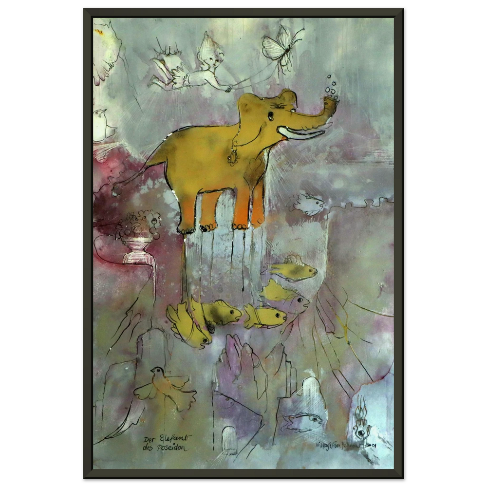 The Elephant of Poseidon, 2001  Gerahmter Museumsdruck (30×45 cm / 12×18")