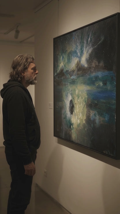 Himmelslichter – Gerahmter Kunstdruck 100×70 cm | Ri Meuser von Eschmar